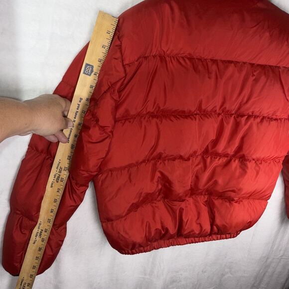 Ralph Lauren Polo Jeans Co Down Jacket Youth Boys M Red Puffer Coat Y2K Flag - Picture 12 of 13